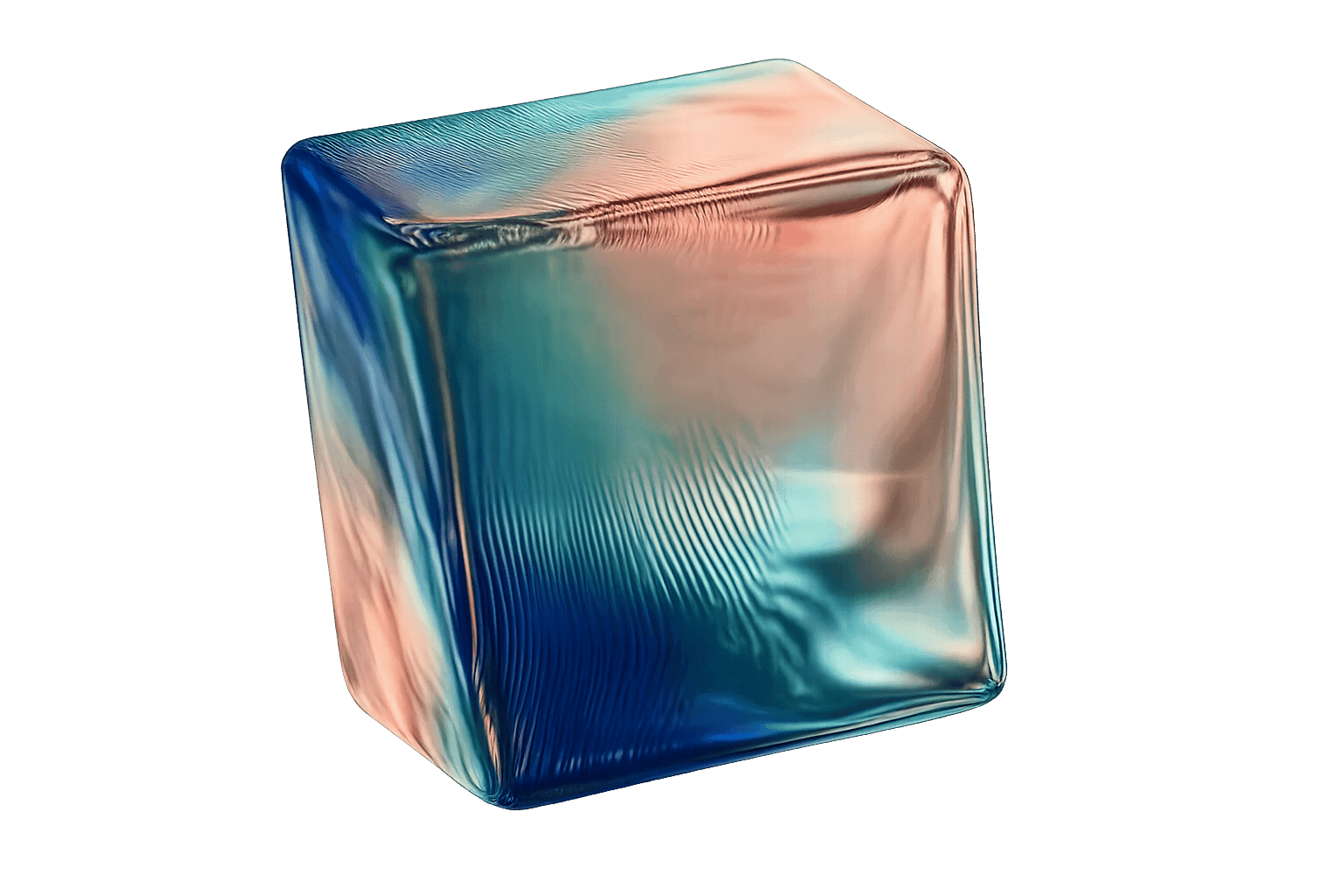 Khaleeji AI — 3D glass cube